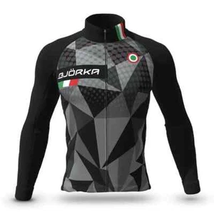 Winter Cycling Men's Long Sleeve Thermal Fleece Jersey Bike Jacket - Picture 1 of 32