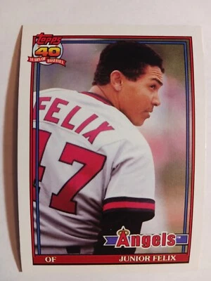 1991 Topps 40t Junior Felix Glow Back - Image 1 of 2