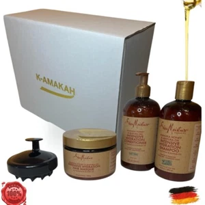 Shea Moisture manuka shampoo, conditioner & hair masque, shampoo brush gift set - Bild 1 von 6