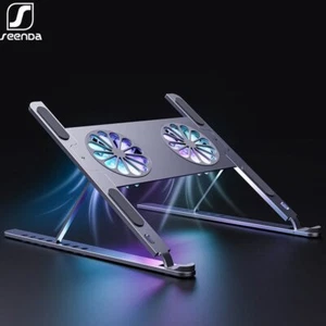 SeenDa Laptop Cooling Stand with 2 USB Fan Laptop Cooler Stand Pad - Picture 1 of 10