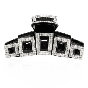Elegant Large Rhinestone Hair Clip Jaw Clip Women Lady Crystal Hairpin Thick ... - Picture 1 of 8
