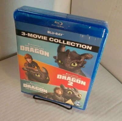How to Train Your Dragon Trilogy (Blu-ray Set,Region Free)-NEW-S&H w/Tracking - Image 1 of 4