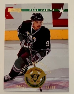 1996-97 Donruss First Printed Paul Kariya /2000 Anaheim Ducks #142 - Picture 1 of 2