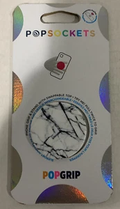 PopSockets PopGrip for Phones & Tablets - Dove White Marble (800997) - Photo 1 sur 2