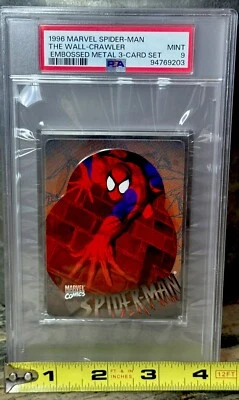 SPIDER-MAN PSA GRADED POP 1 🔥 90’s METAL Marvel Metallic Impressions 🔥BIG SLAB - Image 1 of 4