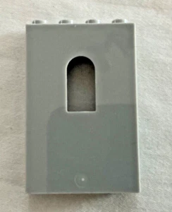 Lego (1) 1x4x5 Light Gray Wall Panel Brick with Arch Window /Cleaned - Picture 1 of 6