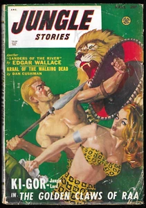 JUNGLE STORIES, Fall 1948 - The Golden Claws of Raa - vintage pulp - Picture 1 of 4