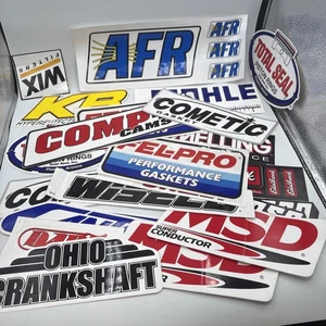 Lote de 25 calcomanías originales vintage de carreras pegatinas NASCAR NHRA carreras de arrastre - Imagen 1 de 14