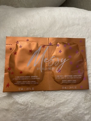 Messy by Alli Webb Shampoo & Conditioner Sample Packet Set 10 mL / 0.34 oz each - Image 1 of 2