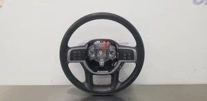 21 DODGE RAM 2500 STEERING WHEEL WITH CONTROLS BLACK URETHANE - Picture 1 of 12