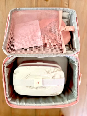 Bentgo классический ланч-бокс и Deluxe изолированная сумка розовый румяна мрамор. Новый без ярлыков. - Изображение 1 из 4