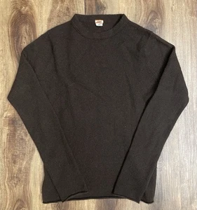 Suéter J.Crew Mujer Pequeño Acogedor Suave Marrón Sólido 100% Cachemira Cuello Redondo - Imagen 1 de 8