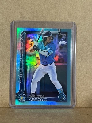 Michael Arroyo 2025 Topps Pro Debut Aqua Foil /75 PD-78 - Image 1 of 2