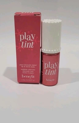 Playtint by Benefit, mancha de labios y mejillas teñida con limonada 6 ml/0,2 OZ NUEVO EN CAJA  Foto 1 de 3