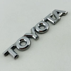 01 02 03 04 Toyota Avalon Emblem Badge Letters Logo Trunk Rear Chrome OEM D29 - Picture 1 of 7
