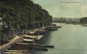 PC THE GROVES CHESTER CHESIRE INGLATERRA POSTAL VINTAGE (u8717) - Imagen 1 de 2