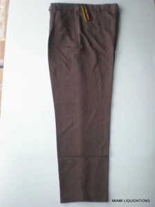 Cubavera C8FB0139200 Men's Essentials Dress Casual Pants 36x32 wood brown - Picture 1 of 4