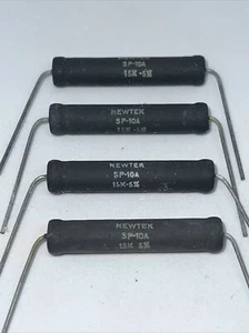 15K ohm 15KΩ 10 watt Axial Wire Wound Resistors 10W New Lot of 4 By Newtek. - Picture 1 of 12