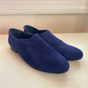 Opening Ceremony Charley Blue Suede Skip on Flats Shoes 38 8 - Picture 1 of 7