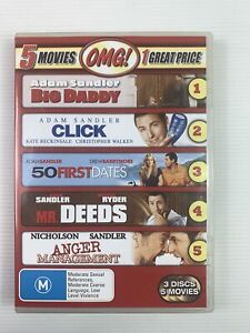 Big Daddy Click 50 First Dates Mr Deeds Anger Management DVD R4