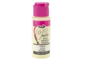 TULIP SOFT MATTE YELLOW ACRYLIC FABRIC PAINT 29.5ml 15823 ARTS CRAFTS - Picture 1 of 1