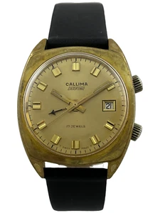 Herrenarmbanduhr Callima Datofonic Alarm Handaufzug Poljot 2612.1, funktioniert - Bild 1 von 5