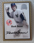 HANK BAUER (Yankees) Authentic AUTOGRAPH  Fleer GREATS OF THE GAME Baseball Card