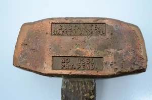 Custanita Nº Martillo de trineo de seguridad 1350 sin chispas 14 libras cabeza de cobre de colección - Imagen 1 de 24