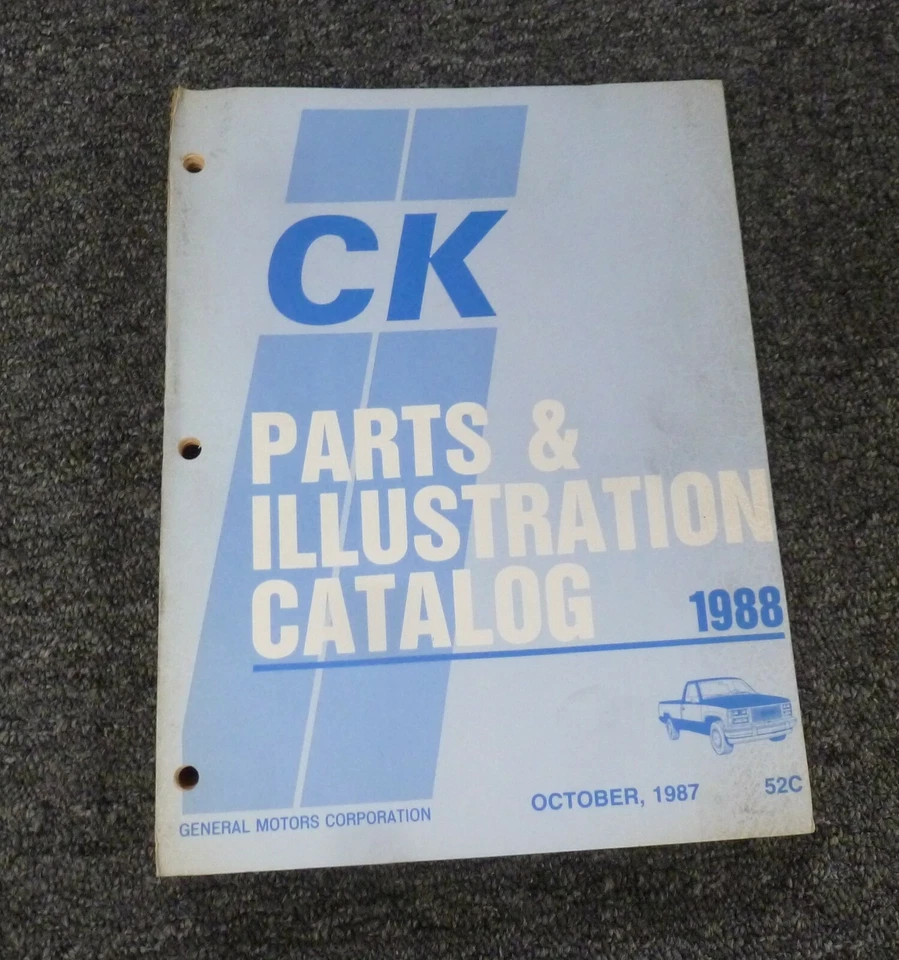 GMC CK C1500 C2500 C3500 1988 K1500 K2500 K3500 camión catálogo manual Foto 1 de 1