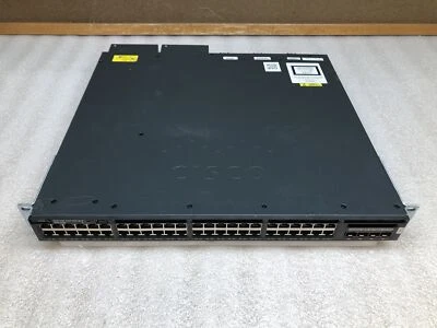 Cisco WS-C3650-48FD V05 48-Port Gigabit PoE+ Ethernet 4xSFP/+ Network Switch - Image 1 of 4