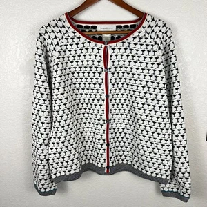 Susan Bristol Martini oliv Cocktail einzigartige Langarm Strickjacke 2005 XL - Bild 1 von 9