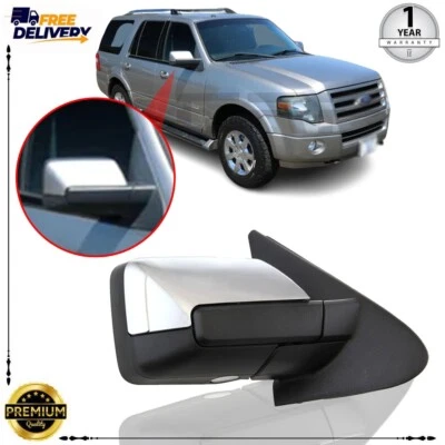 Espejo retrovisor eléctrico lateral derecho cromado para Ford Expedition 2007-2008 FO1321391 FO1321377 Foto 1 de 4