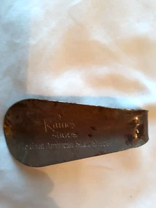 Vintage KINNEY SHOES Metal Advertising Shoe Horn / The Great American Shoe Store - Picture 1 of 3
