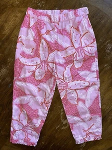 Lilly Pulitzer Vtg Rare Pink Floral Pant | Girls Size 7 | EUC - Picture 1 of 8