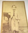 Antique Victorian American Fashion Young Boy! Little Outfit! New York CDV Photo!
