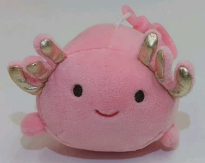 Smoochy Pals Axolotl Plush 5" Inches–Soft & Squishy Pink Stuffed Animal Pillow - Picture 1 of 10
