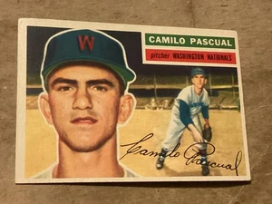 1956 Topps Camilo Pascual (White Back) #98 - Near Mint - Great Corners - No Crea - Picture 1 of 2