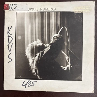 U2 - WIDE AWAKE IN AMERICA - PROMO STAMP VINYL LP - EP Island 90279-1-A  NM-/EX+ - Image 1 of 4