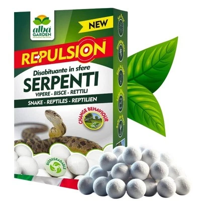 Disabituante Repellente Barriera Serpenti Dissuasore in Sfere di Cellulosa 100 g - Immagine 1 di 4