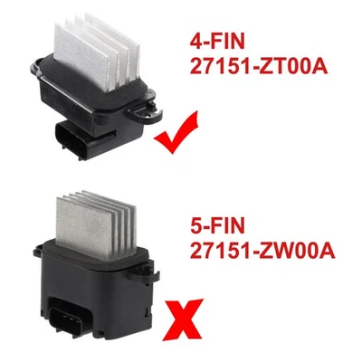 Blower Motor Resistor Power For 2005-2008 Nissan Armada Titan 5.6L 27151ZT00A - Image 1 of 4