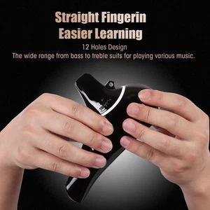 Ocarina 12 Holes AC Alto C Key Portable Wind Instrument For Professional Beg FAD - Picture 1 of 22