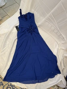Blue One Shoulder Izidress - Picture 1 of 11