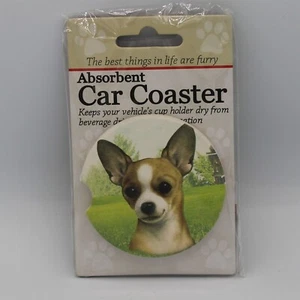 Super Absorbent Car Coaster - Dog - Chihuahua - Tan - Picture 1 of 1