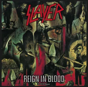SLAYER PATCH AUFNÄHER # 40 REIGN IN BLOOD 10x10cm FLICKEN ABZEICHEN - Bild 1 von 1