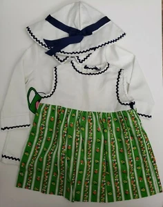 Vintage Pert'n Sassy 3 Piece Baby Girl's Jacket, Dress & Bonnet Sz 4 1970's - Picture 1 of 7
