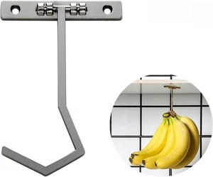 Metal Banana Hanger Under Cabinet Hook for Bananas or Other Kitchen Items Hooks - Picture 1 of 8