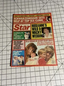 1988 DECEMBER 13 STAR MAGAZINE ROSEANNE SCHWARZENEGGER Lee Majors B323 - Picture 1 of 2