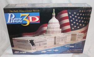 Puzz3D U S Capital Three Dimensional Jigsaw Puzzle NEW SEALED! - Picture 1 of 2