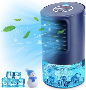 Renfox Klimageräte Mini Luftkühler, 5 in 1 Mobile Klimaanlage, Air Cooler Klimag - Bild 1 von 12