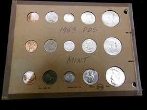 1953-PDS US Uncirculated Wayte Raymond Page Mint Set - USPC53YP - Picture 1 of 2